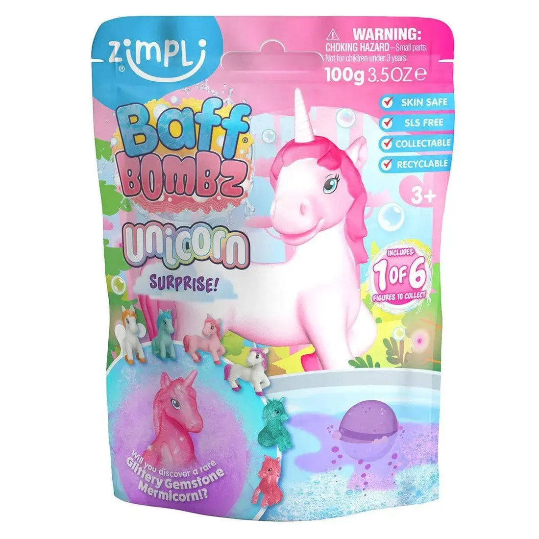 Zimpli Kids Baff Bombz Unicorn Surprise-Zimpli Kids Baff Bombz Unicorn Surprise