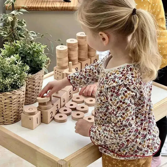 1-10 Natural Number Stacker wooden educational toy