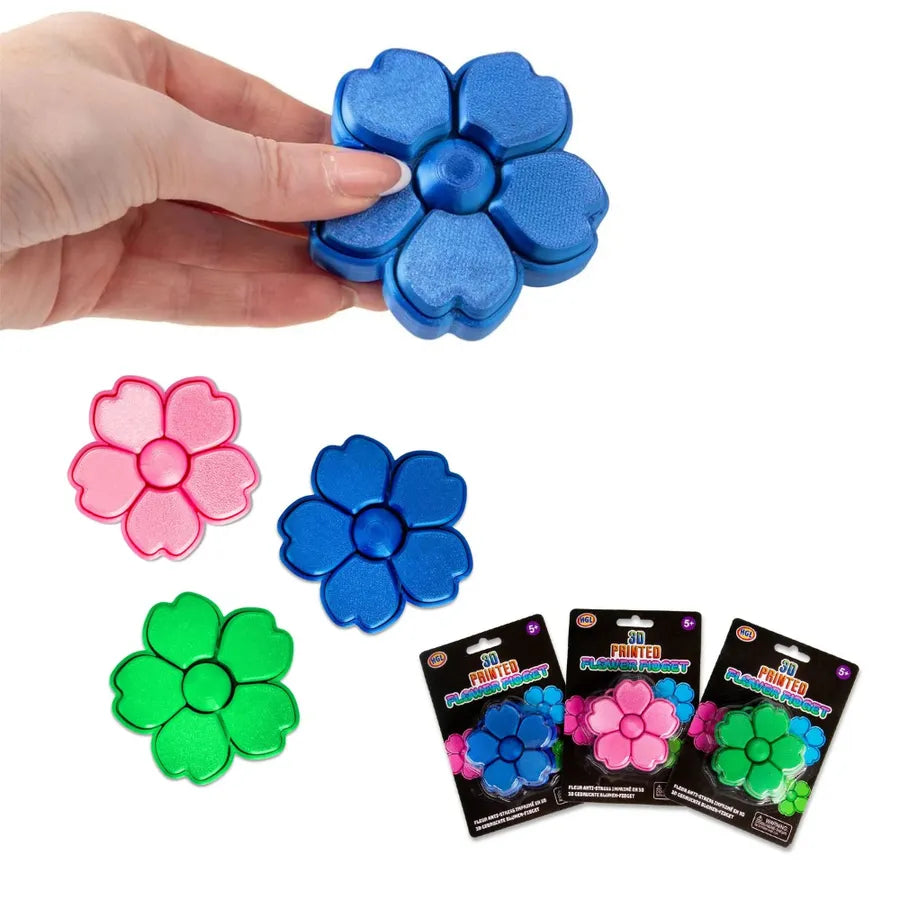 3D Printed Flower Clicker Fidget sensory fidget toy
