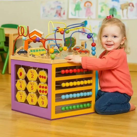 Activity Motor Skills Cube wooden educational toy