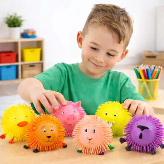 Animal Critter Puffer Ball sensory fidget toy