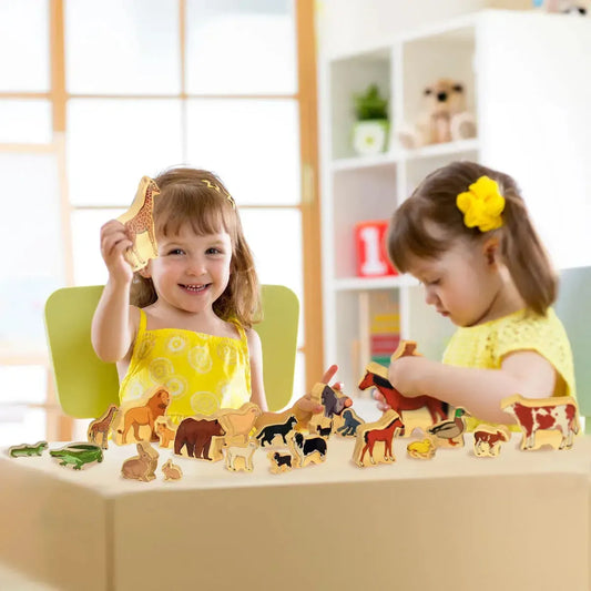 Animal Families wooden educational toy
