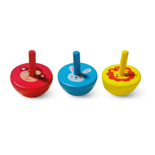 Animal Spinning Tops wooden educational toy