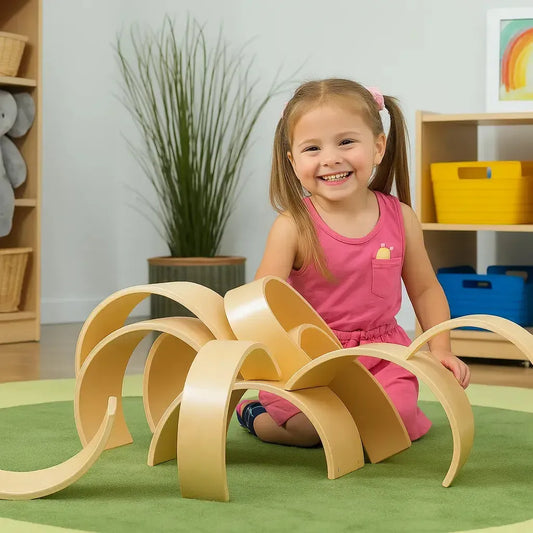 Arches and Tunnels wooden educational toy