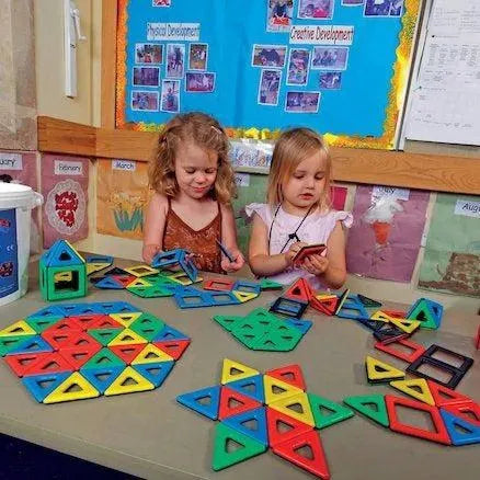 Magnetic Construction Toys, Shapes And Building Blocks - Sensory Education