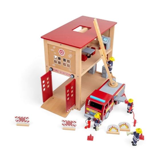 wooden police station toys