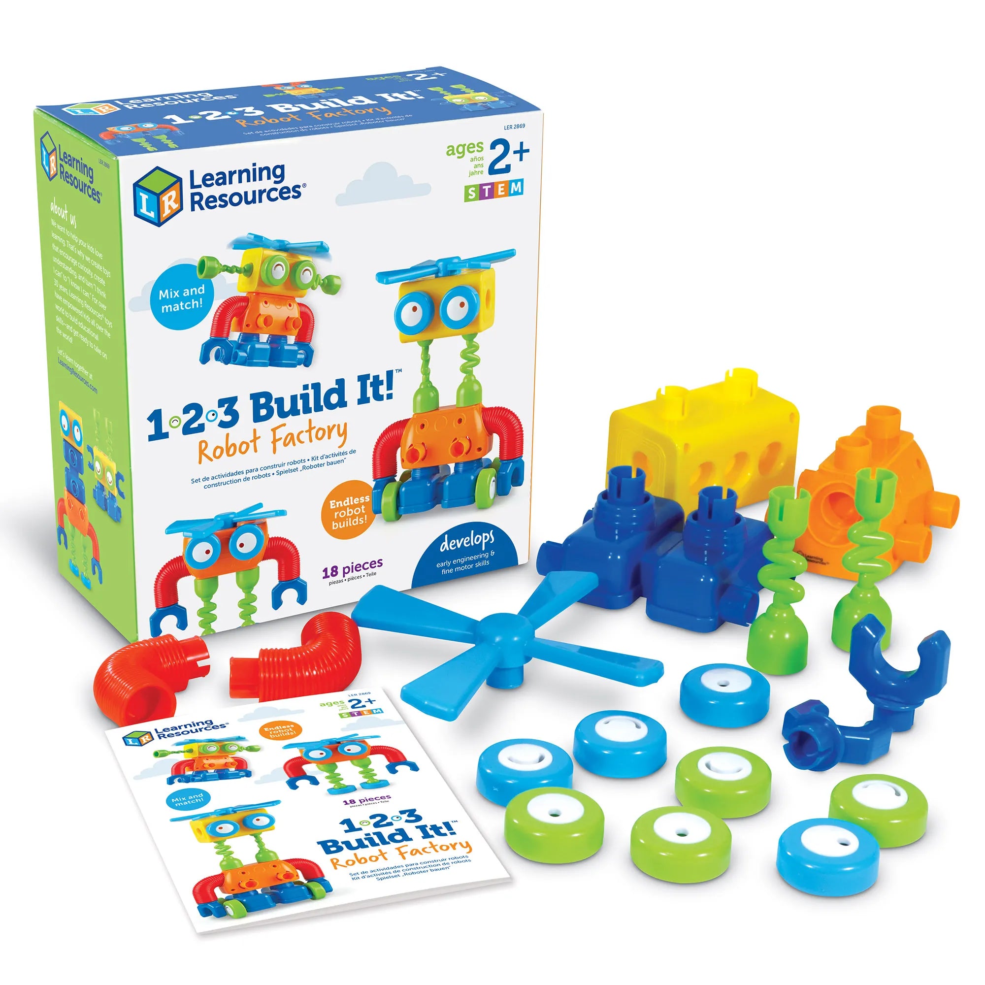 1-2-3 Build It™ Robot Factory-1-2-3 Build It™ Robot Factory