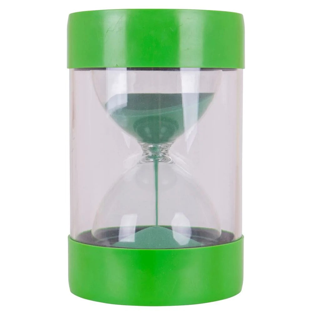 1 Minute Giant Sand Timer Stool, The Bigjigs Toys 1 Minute Sit On Sand Timer is ideal for improved and managed time keeping and concentration, giving children an effective visual demonstration of time passing. This Sit On Sand Timer is just like any standard sand timer, but much larger! The indestructible design makes it an excellent resource for all ages. Ensures complete focus when completing tasks, making learning fun. Our 1 minute sand timer for kids is ideal for use at home or in the classroom, whether