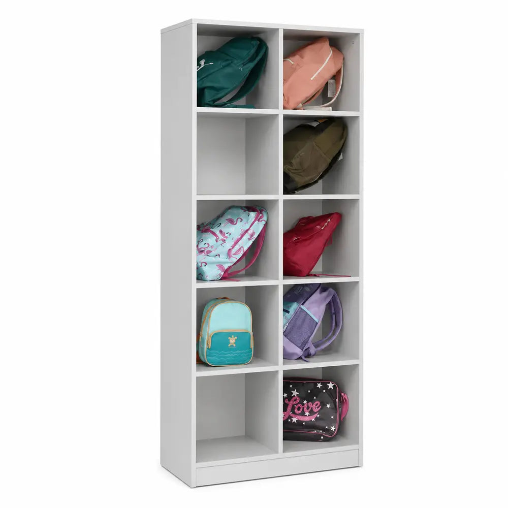 10 Bag Compartment Store In Grey-10 Bag Compartment Store In Grey