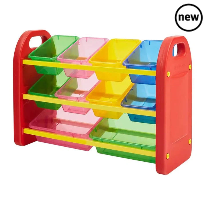 10 Bin Storage Organiser, Are you looking for an easy storage solution for your child’s space - Take a look at our range of storage organisers. Without a doubt, this will become a lifesaver to help keep your child’s space organised and clutter-free. Bright colours will add a pop of colour to the room and the 10 bin organisers will inspire your children to keep their space organised, clean and a tidier place to be. Your child will even start to understand fundamental life skills and learn to have responsibil