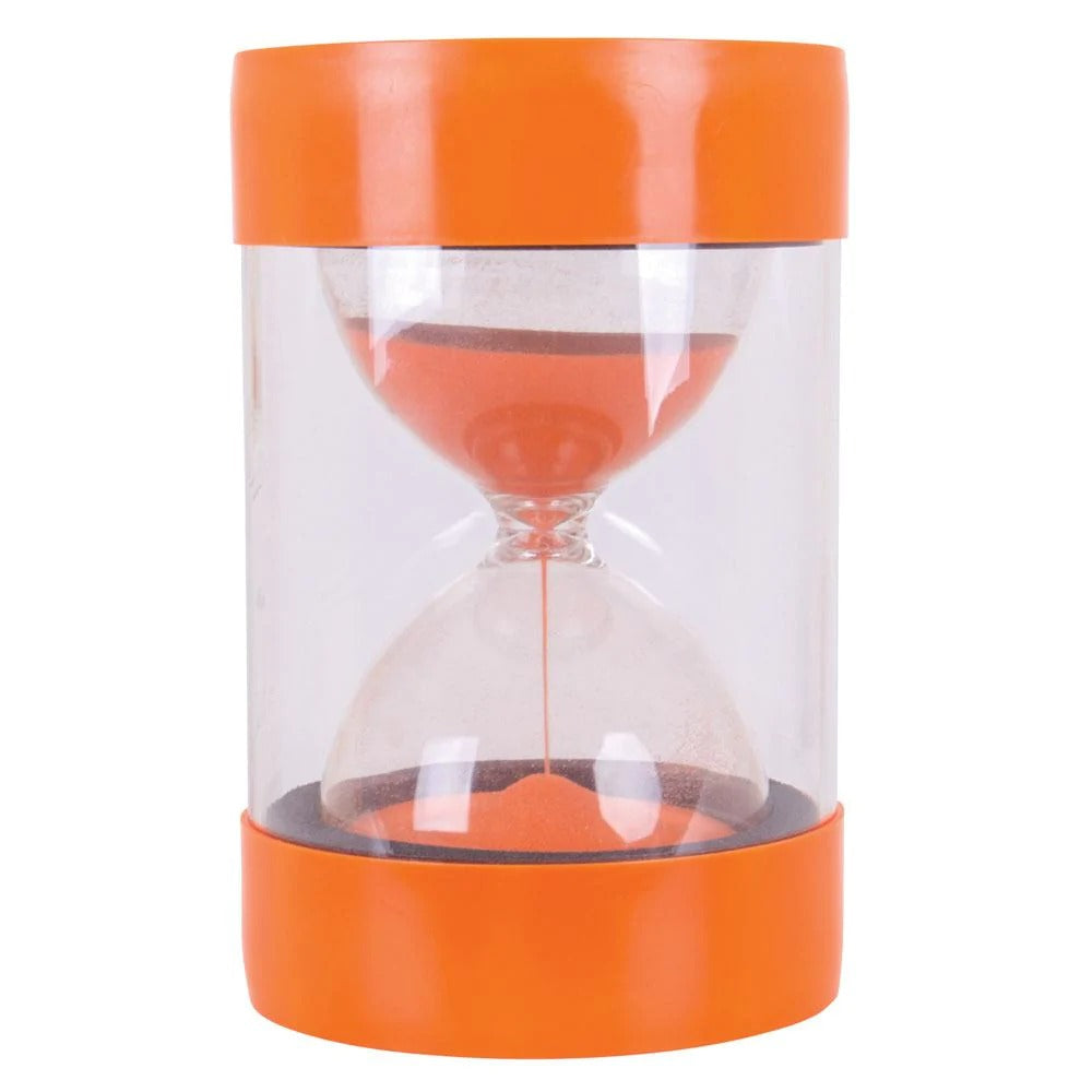 10 minute Giant Sand Timer Stool, The Bigjigs Toys 10 Minute Sit On Sand Timer is ideal for improved and managed time keeping and concentration, giving children an effective visual demonstration of time passing. This Sit On Sand Timer is just like any standard sand timer, but much larger! The indestructible design makes it an excellent resource for all ages. Ensures complete focus when completing tasks, making learning fun. Our 10 minute sand timer for kids is ideal for use at home or in the classroom, whet