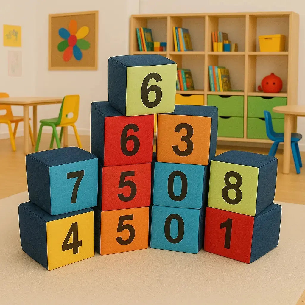 10 Pack Numbered Seating Cubes-10 Pack Numbered Seating Cubes
