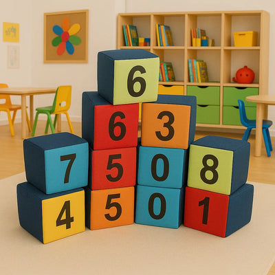 10 Pack Numbered Seating Cubes-10 Pack Numbered Seating Cubes