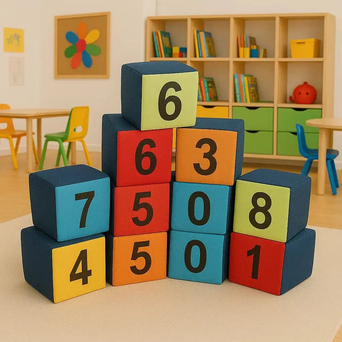 10 Pack Numbered Seating Cubes-10 Pack Numbered Seating Cubes
