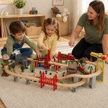 100 Piece Wooden Train Set