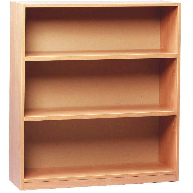 1000mm Bookcase with 2 Adjustable Shelves, The 1000mm Bookcase with 2 Adjustable Shelves from Monarch offers a highly functional storage solution for schools and offices. This well-designed bookcase aims to keep spaces tidy by offering plenty of room for books, stationery, and other essential items. 1000mm Bookcase with 2 Adjustable Shelves Features: Material: The bookcase is constructed from 18mm MFC for the carcass and the shelves are made from a thicker 25mm MFC, ensuring durability and extra strength. A