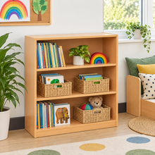 1000mm Bookcase with 2 Adjustable Shelves in a bright classroom setting – view 1
