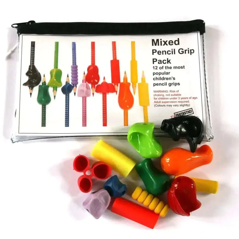 12 Pack Mixed Pencil Grip Pack-12 Pack Mixed Pencil Grip Pack
