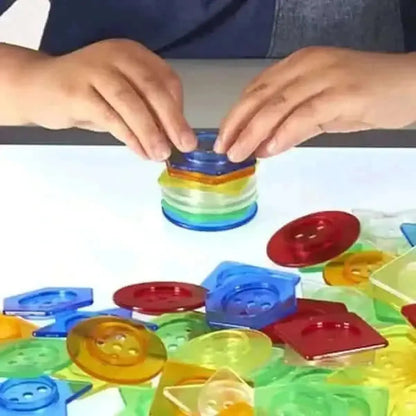 144 piece Translucent Stackable Buttons-144 piece Translucent Stackable Buttons-144 piece Translucent Stackable Buttons