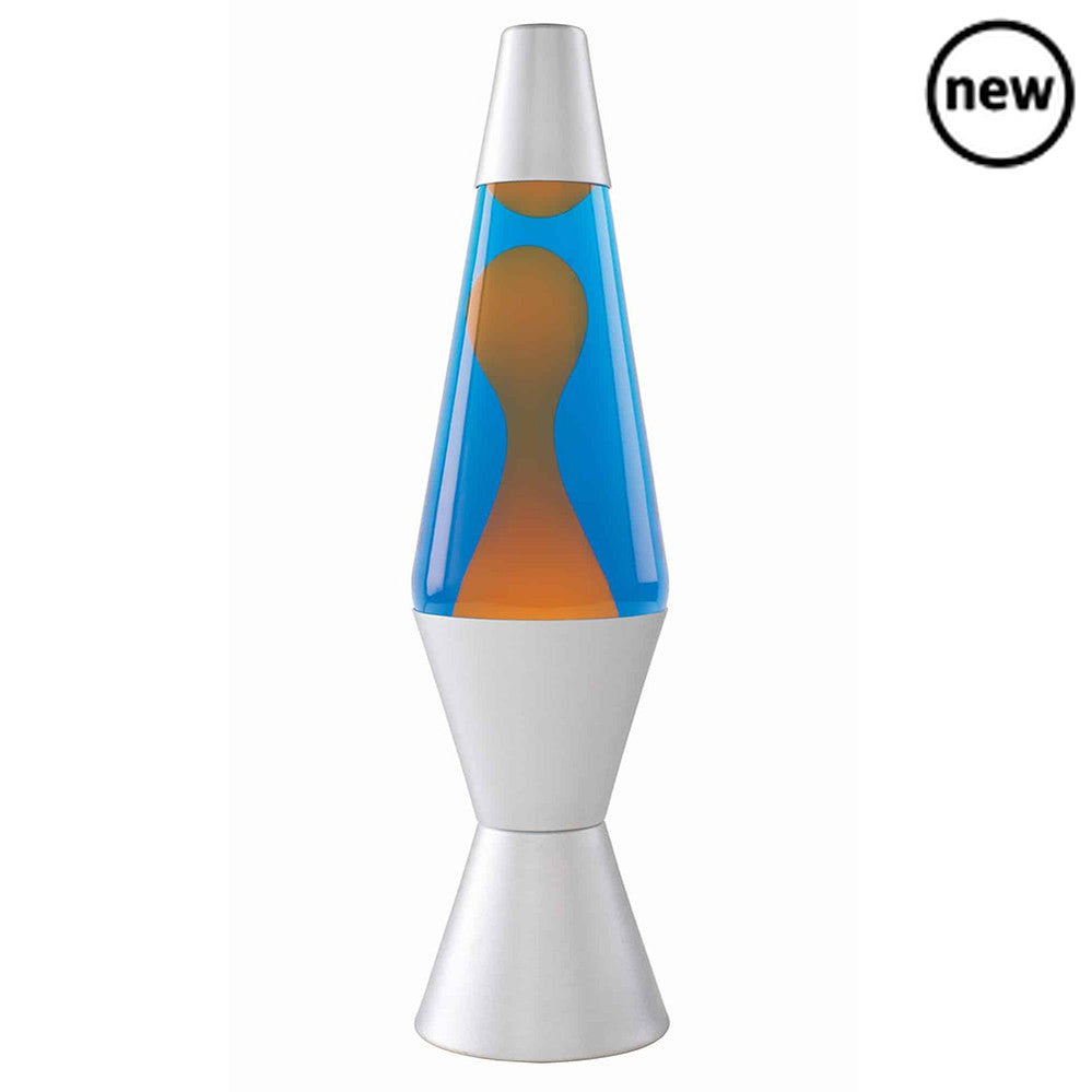 14.5" LAVA Lamp (Orange/Blue), That's a fascinating piece of trivia! The original lava lamp's inspiration from a homemade egg timer certainly adds to its unique charm. Lava lamps have come a long way since their inception in 1963, yet they still retain that classic retro allure. Let's dive into the details of the snazzy LAVA Lamp (Orange/Blue) that's sure to brighten up any room! This LAVA Lamp boasts a vibrant display with glowing orange wax dancing within bright blue liquid. Its mesmerizing interplay of c