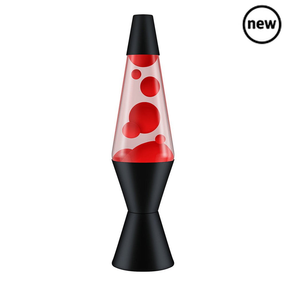 14.5" LAVA Lamp (Red/Clear), Introducing the retro-inspired LAVA Lamp (Red/Clear), where sensory stimulation meets super snazzy lighting! This Lava lamp is designed to capture the imagination of kids as they watch the bubbly red wax gracefully float around the clear liquid, creating a mesmerizing display of patterns and shapes. What sets this lava lamp apart is its eye-catching black metal base. Not only does it provide stability, but it also adds a striking visual element to children's bedrooms and playroo