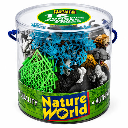 15 Piece Animal Tub - Wild Animals-15 Piece Animal Tub - Wild Animals