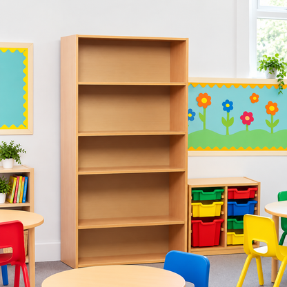 1500mm Bookcase with 3 Shelves in a bright classroom setting – view 6