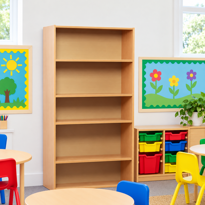 1500mm Bookcase with 3 Shelves in a bright classroom setting – view 7