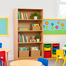 1500mm Bookcase with 3 Shelves in a bright classroom setting – view 1