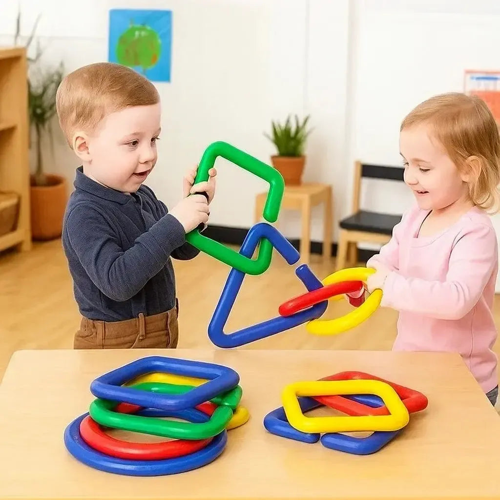 16 Piece Giant Linking Shapes-16 Piece Giant Linking Shapes