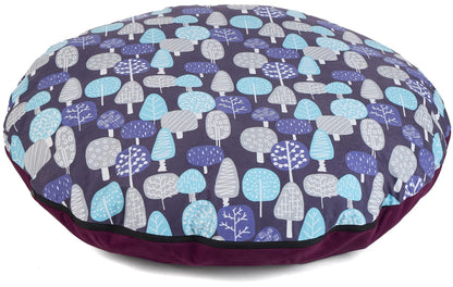Large Floor Cushion Plum Trees