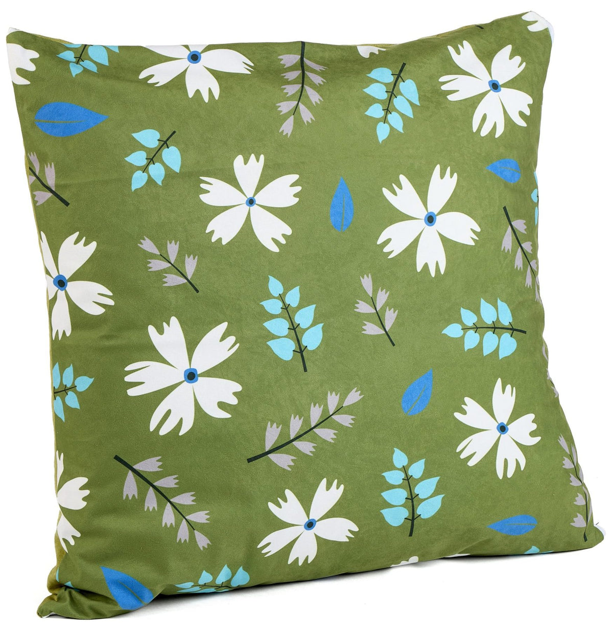 Olive Leaves Square Floor Cushion