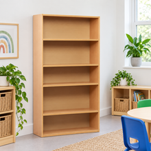 1800mm Bookcase with 5 Shelves in a bright classroom setting – view 1