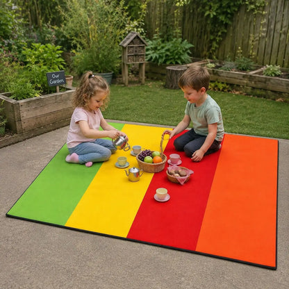 1.5m Outdoor Mat Striped outdoor nursery lifestyle scene 5