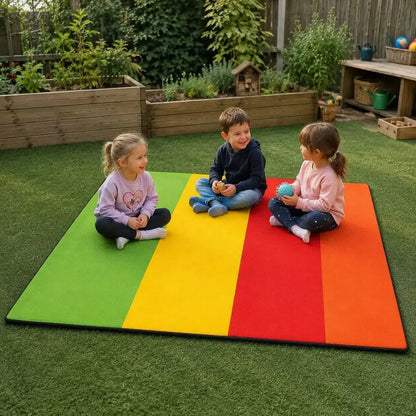 1.5m Outdoor Mat Striped outdoor nursery lifestyle scene 7