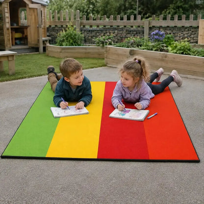 1.5m Outdoor Mat Striped outdoor nursery lifestyle scene 8