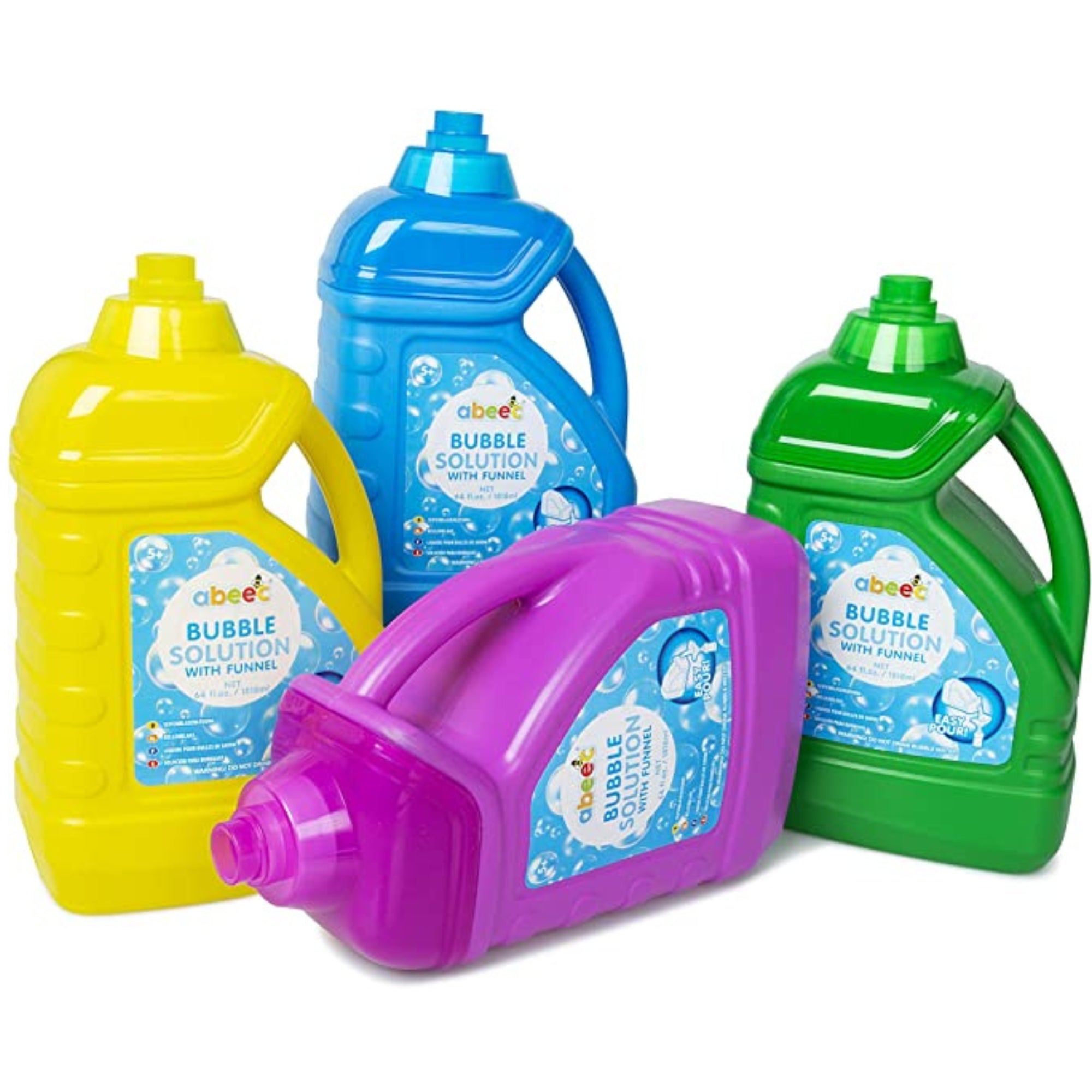 1.8 Litre Bubble Solution, Use the 1.8 Litre Bubble Solution to create a world of sensory wonder on a budget.Bubble tubs are a great multi-sensory pocket money item for all ages and are so flexible in the play opportunities offered,from visual tracking skills to exercise outdoors through to respiratory skills.The 1.8 Litre Bubble Solution comes with an easy pour lid. Filled with safe and non toxic bubble fluid, and supplied with a wand so you can create bubbles. Bubbles are great for: Facial and respiratory