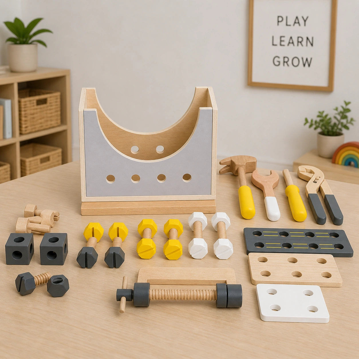 2-in-1 Toy Toolbox-2-in-1 Toy Toolbox