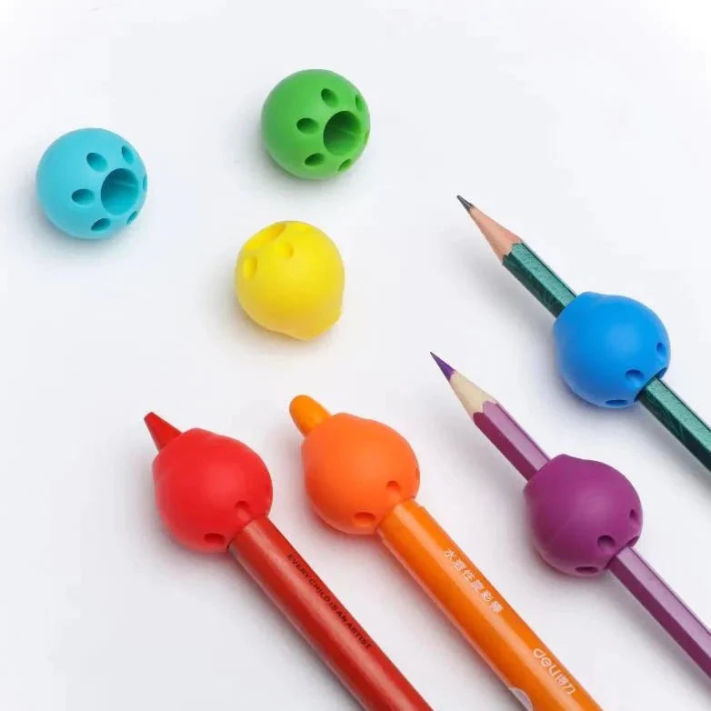 2 Pack Butter Ball Grip Pencil Grips, The Butter Ball Pencil Grip is here to revolutionize the way we hold our pencils during writing tasks. Designed with the utmost care and attention to detail, this grip promotes proper finger positioning, resulting in improved handwriting legibility and fine motor development.The round shape of the Butter Grip serves as a tactile cue for the fingers to wrap around comfortably. With a gentle "hug" from the grip, your fingers will effortlessly find their place, while the f