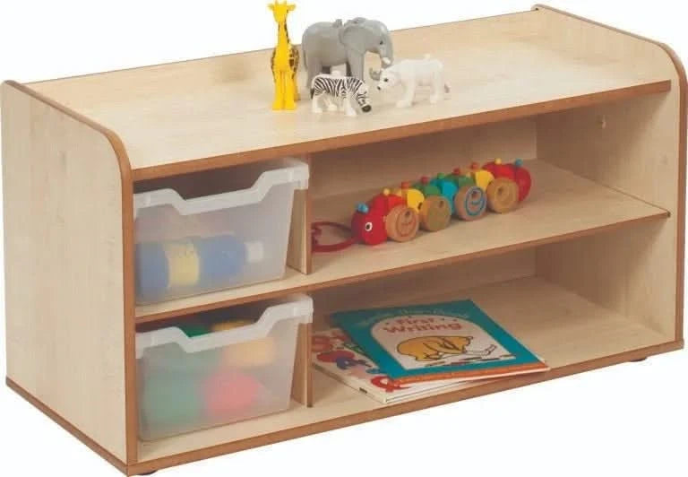 2 Tray Unit with Shelves & Clear Trays-2 Tray Unit with Shelves & Clear Trays