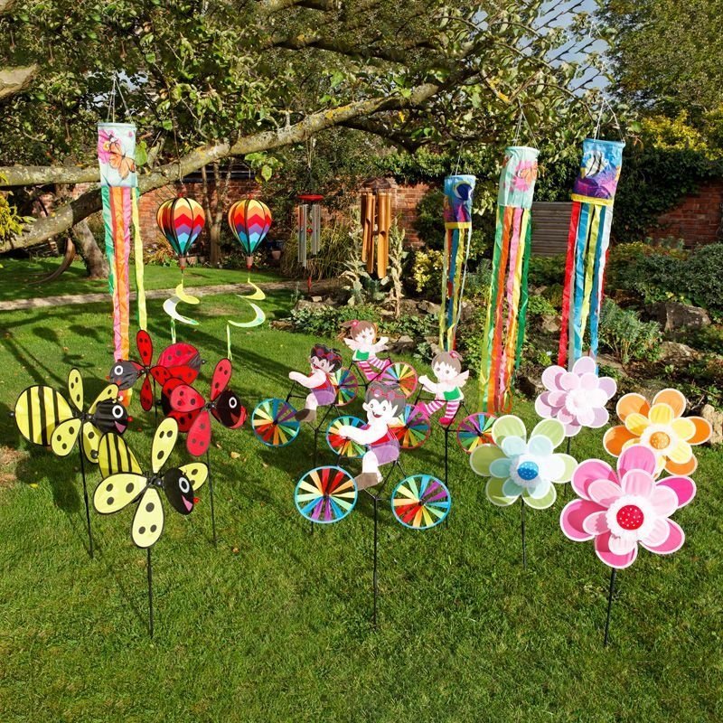 20 Piece Playground Windmill Sensory Set, Introducing the delightful Windy Playground Windmill Sensory Set, a comprehensive collection that brings a stimulating garden or playground to life.This set includes everything you need to create a sensory wonderland, featuring a range of windmills, mobiles, windsocks, and wind chimes. Each piece is carefully designed to respond to even the slightest breeze, adding a new element of movement, color, and sound to your outdoor space.The 20 Piece Windmill Sensory Set is