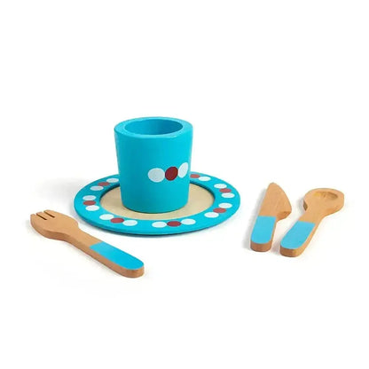 20 Piece Wooden Dinner Service Set-20 Piece Wooden Dinner Service Set