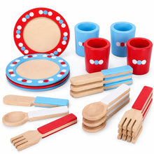 20 Piece Wooden Dinner Service Set-20 Piece Wooden Dinner Service Set