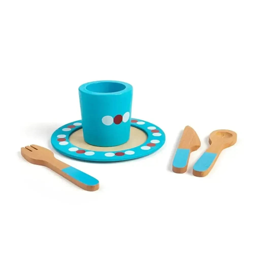 20 Piece Wooden Dinner Service Set-20 Piece Wooden Dinner Service Set