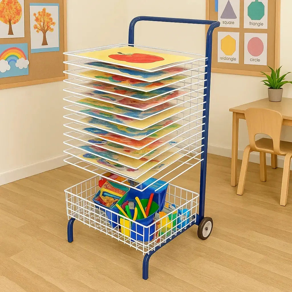 20 Shelf Mobile Drying Rack,Classroom drying rack,Mobile Drying Rack ...
