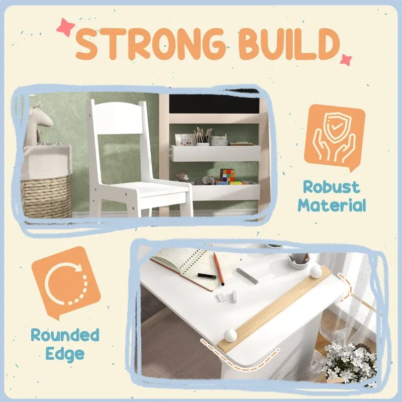 3 in 1 Kids Table and Chair Set-3 in 1 Kids Table and Chair Set