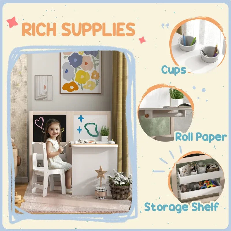 3 in 1 Kids Table and Chair Set-3 in 1 Kids Table and Chair Set