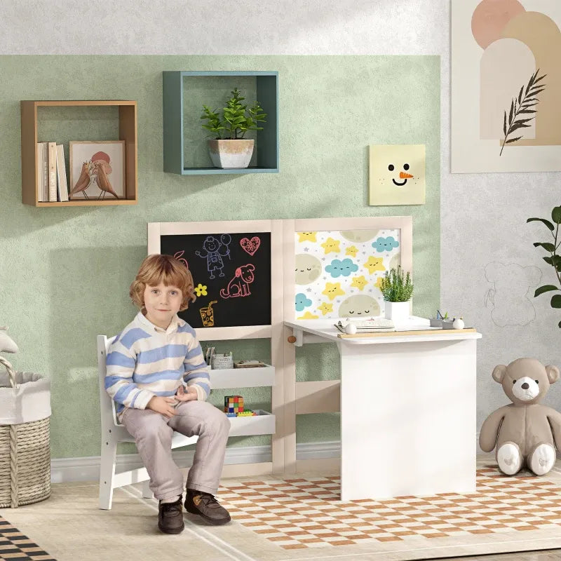 3 in 1 Kids Table and Chair Set-3 in 1 Kids Table and Chair Set