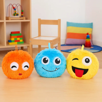 3 Pack Fuzzy Face Giant Balls-3 Pack Fuzzy Face Giant Balls