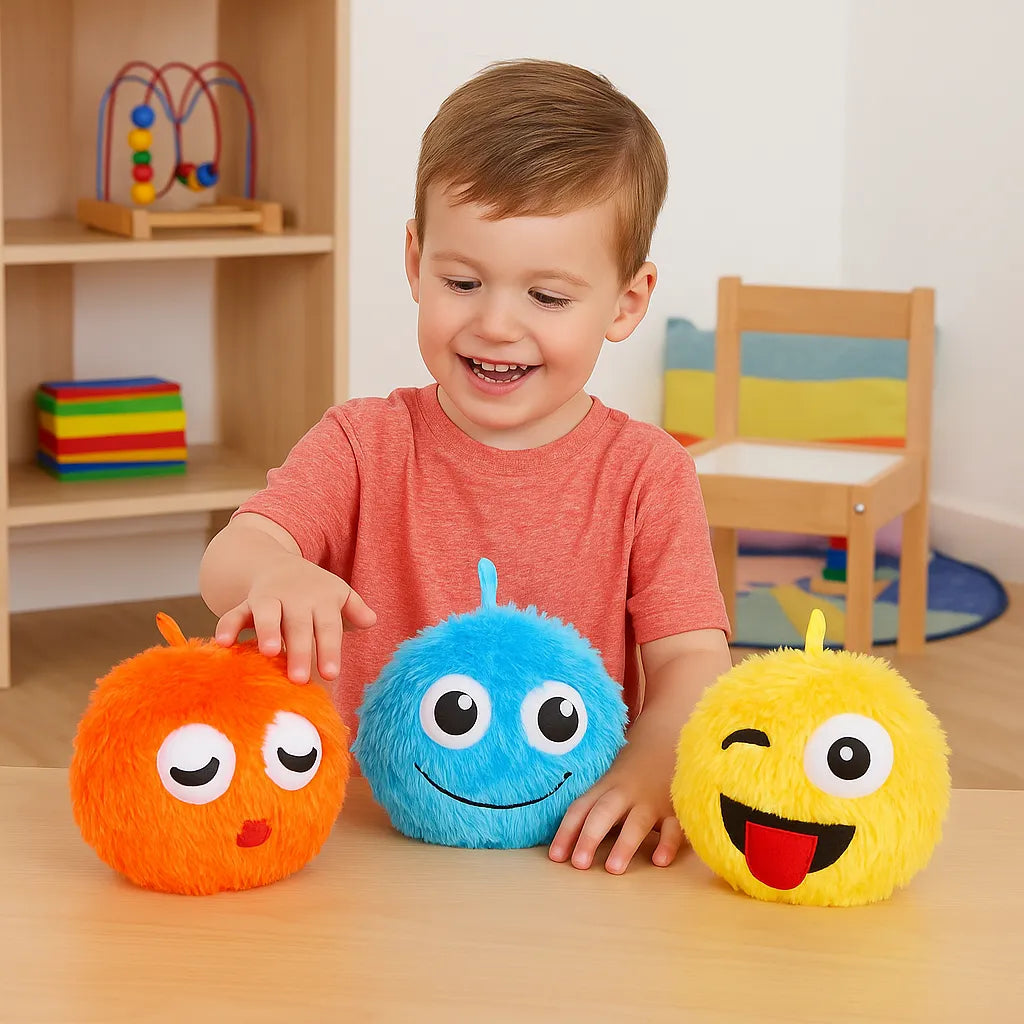 3 Pack Fuzzy Face Giant Balls-3 Pack Fuzzy Face Giant Balls